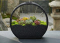 🌿 Zen Circular Succulent Planter – Self Watering Modern Planter | Minimalist Desk Garden | 3D Printed Home Decor