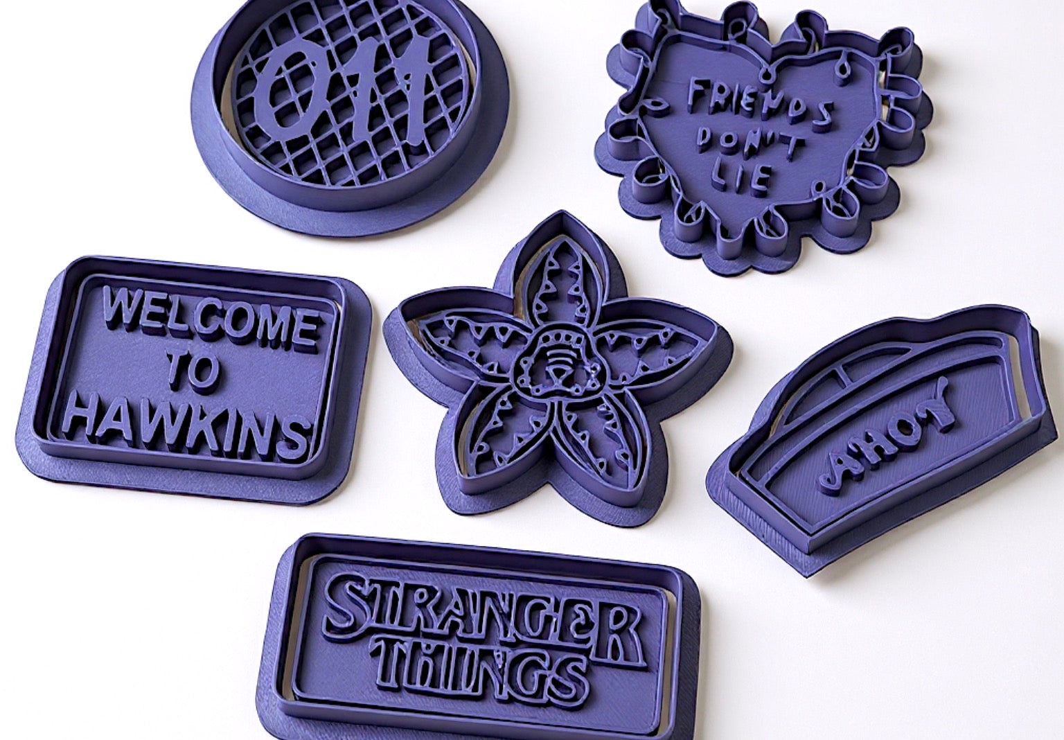 Stranger Things Inspired Cookie Cutter Set – 6 Piece Fan Collection